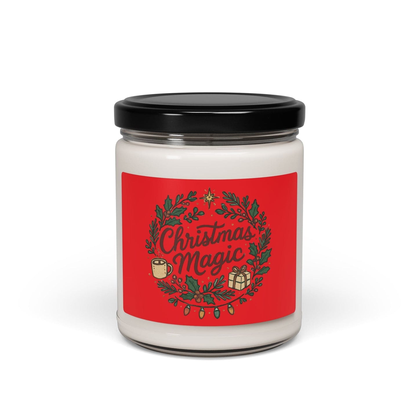 Christmas Warmth scented soy candle 9oz – festive holiday ambiance