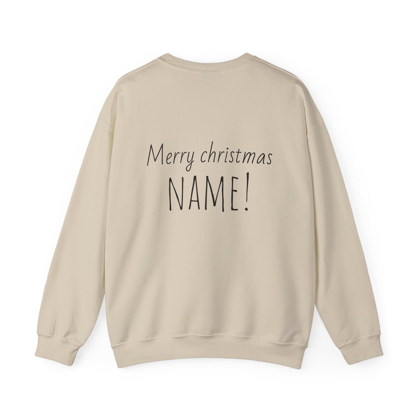 Christmas Loading 19% crewneck sweatshirt sand back view