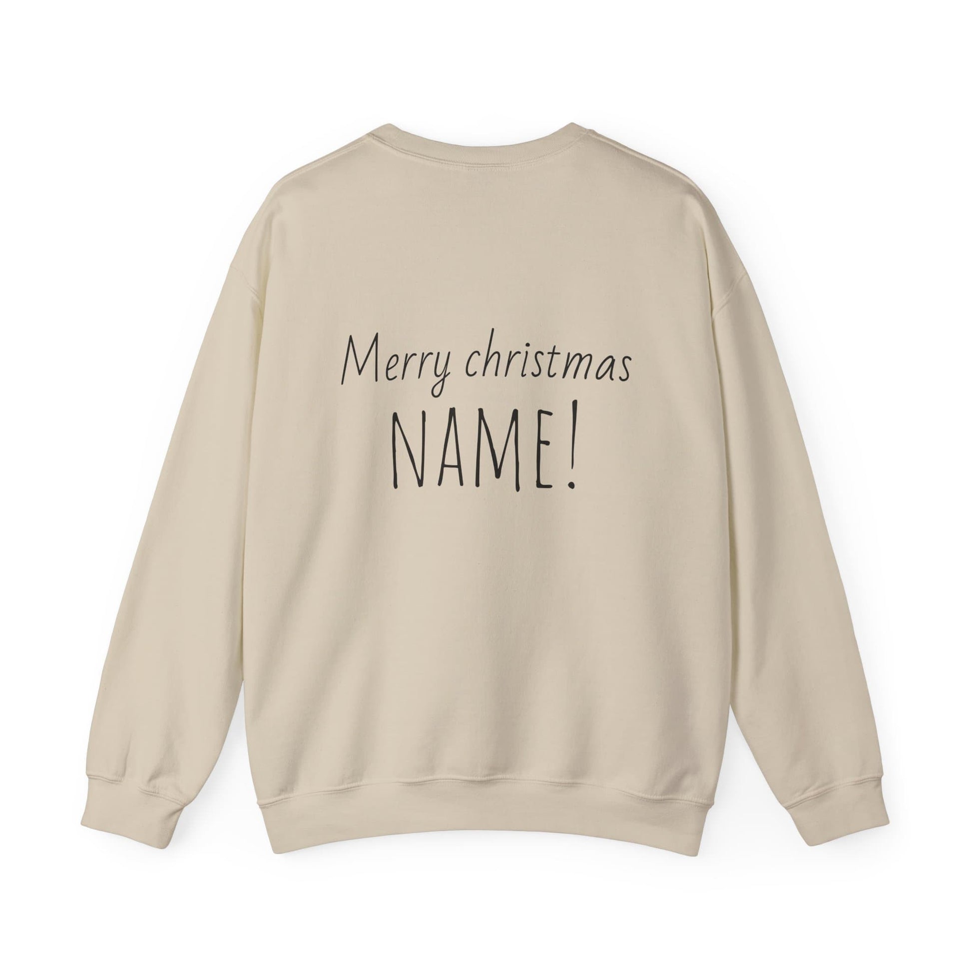 Christmas Loading 19% crewneck sweatshirt sand back view