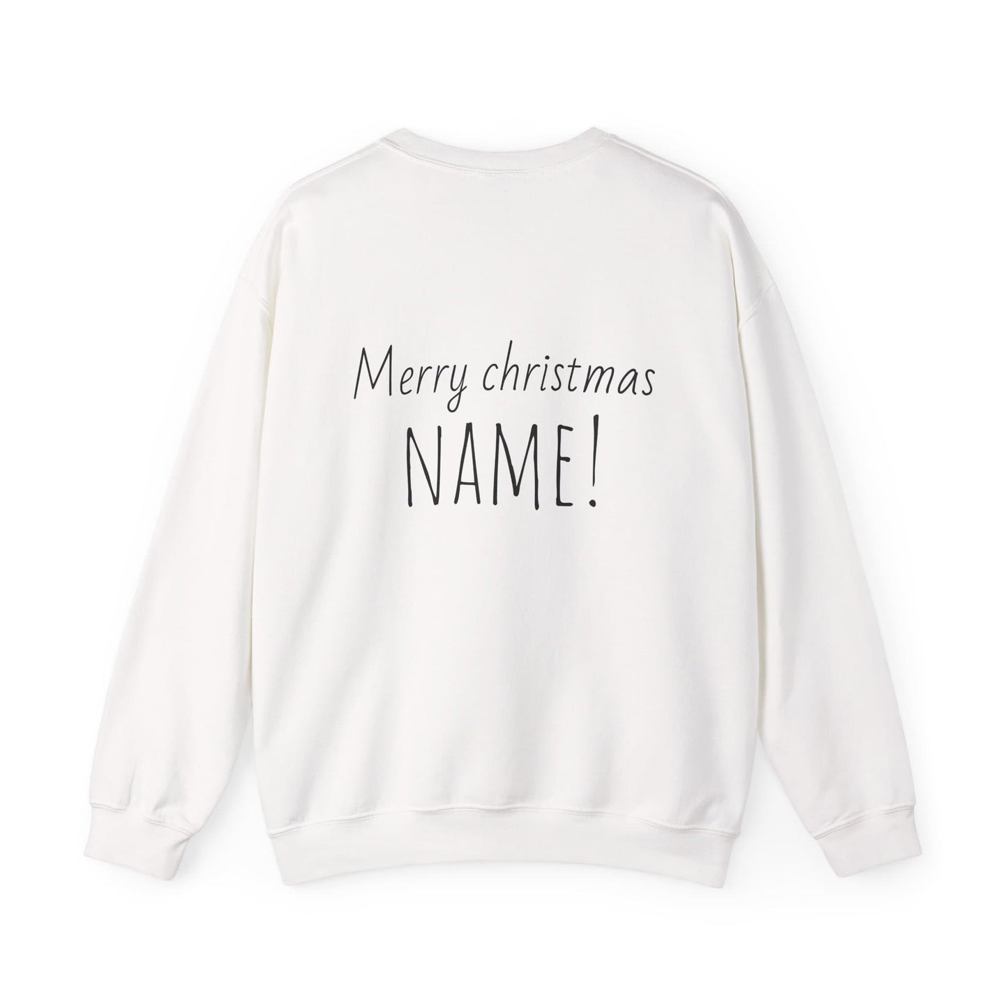 Christmas Loading 19% crewneck sweatshirt white back view