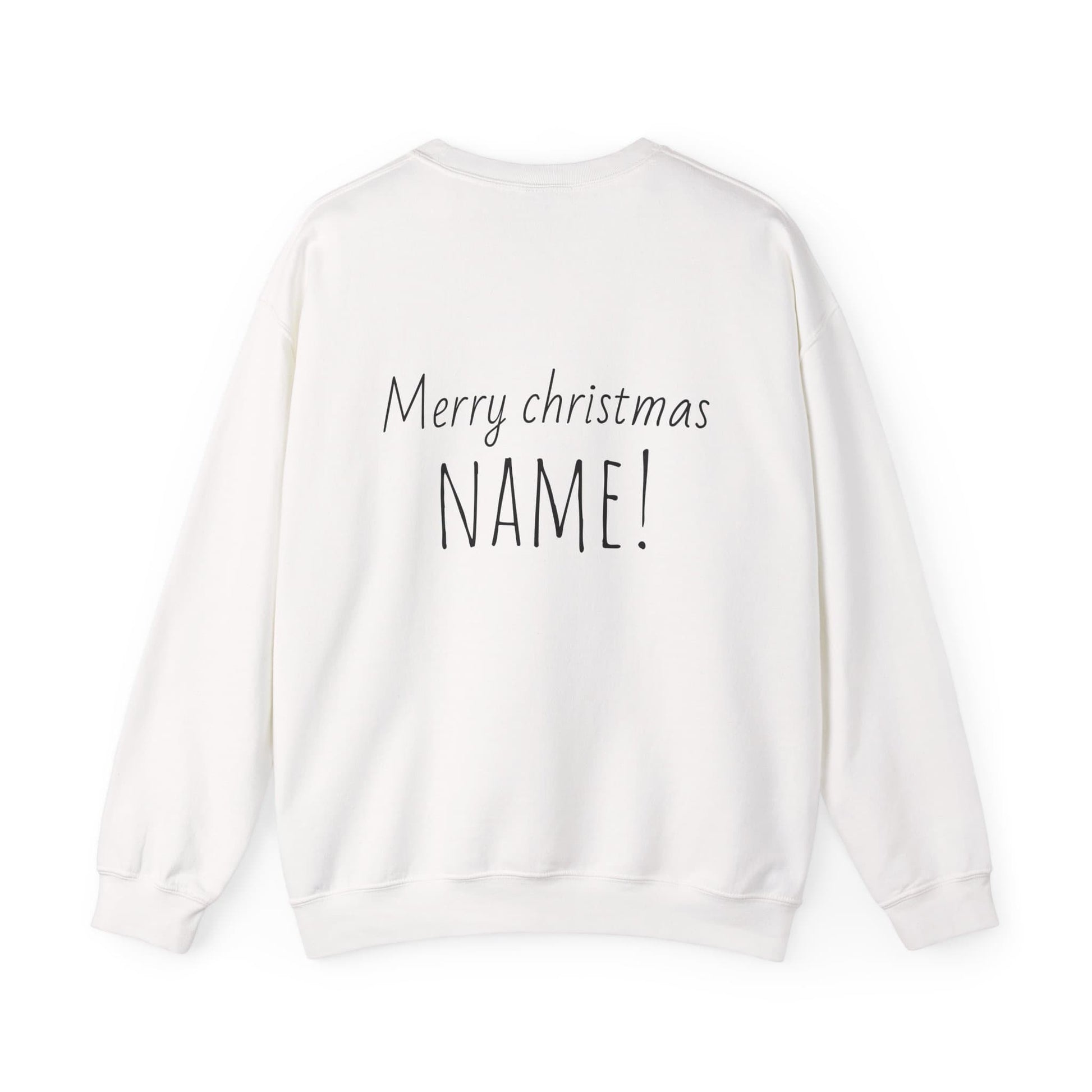 Christmas Loading 19% crewneck sweatshirt white back view