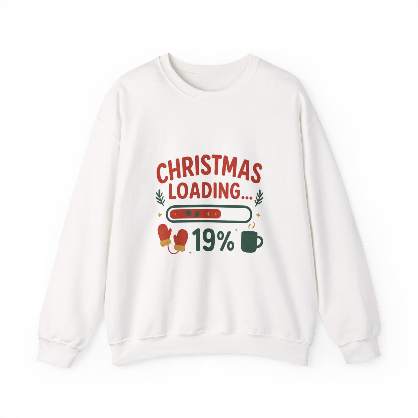 Christmas Loading 19% crewneck sweatshirt white