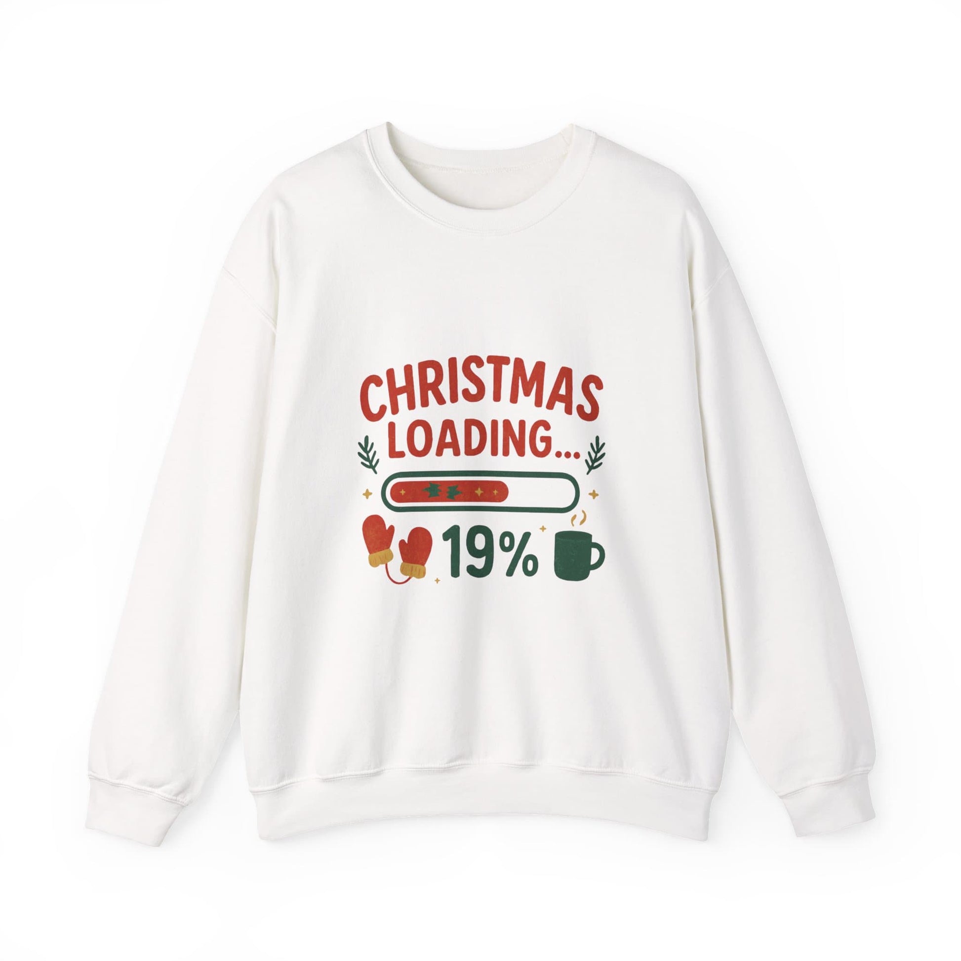 Christmas Loading 19% crewneck sweatshirt white