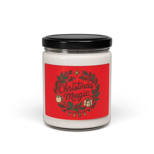 Cinnamon Vanilla Christmas scented soy candle 9oz
